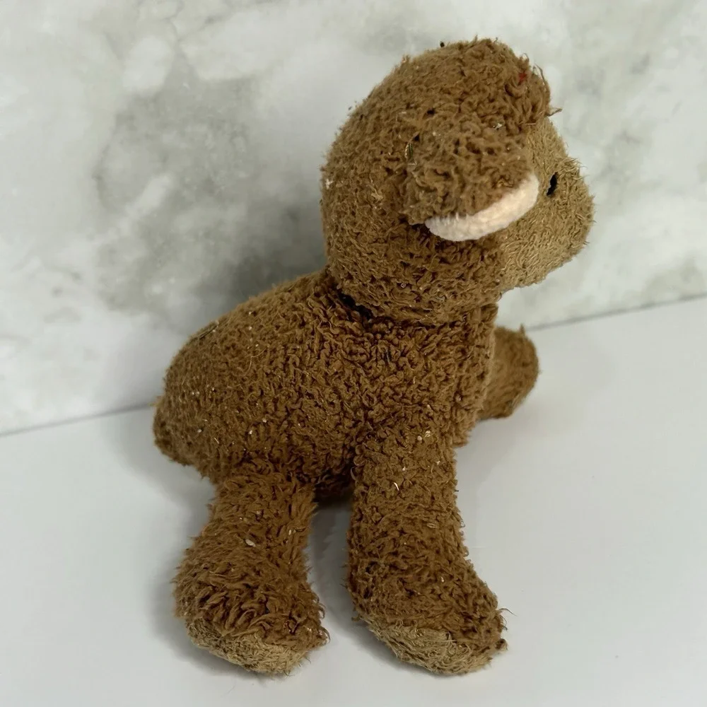 Vintage Russ Berrie Brown Lamb Sheep Plush Stuffed Animal Small‎ 6